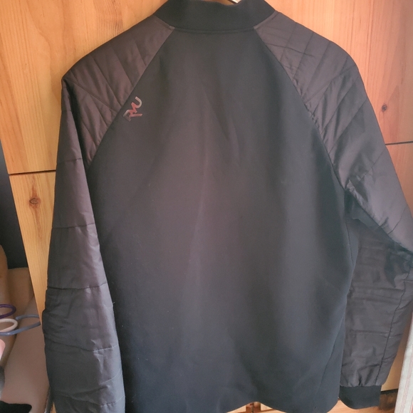 RYU Unisex Black Quilted Bomber Jacket Size Large - Picture 9 of 13